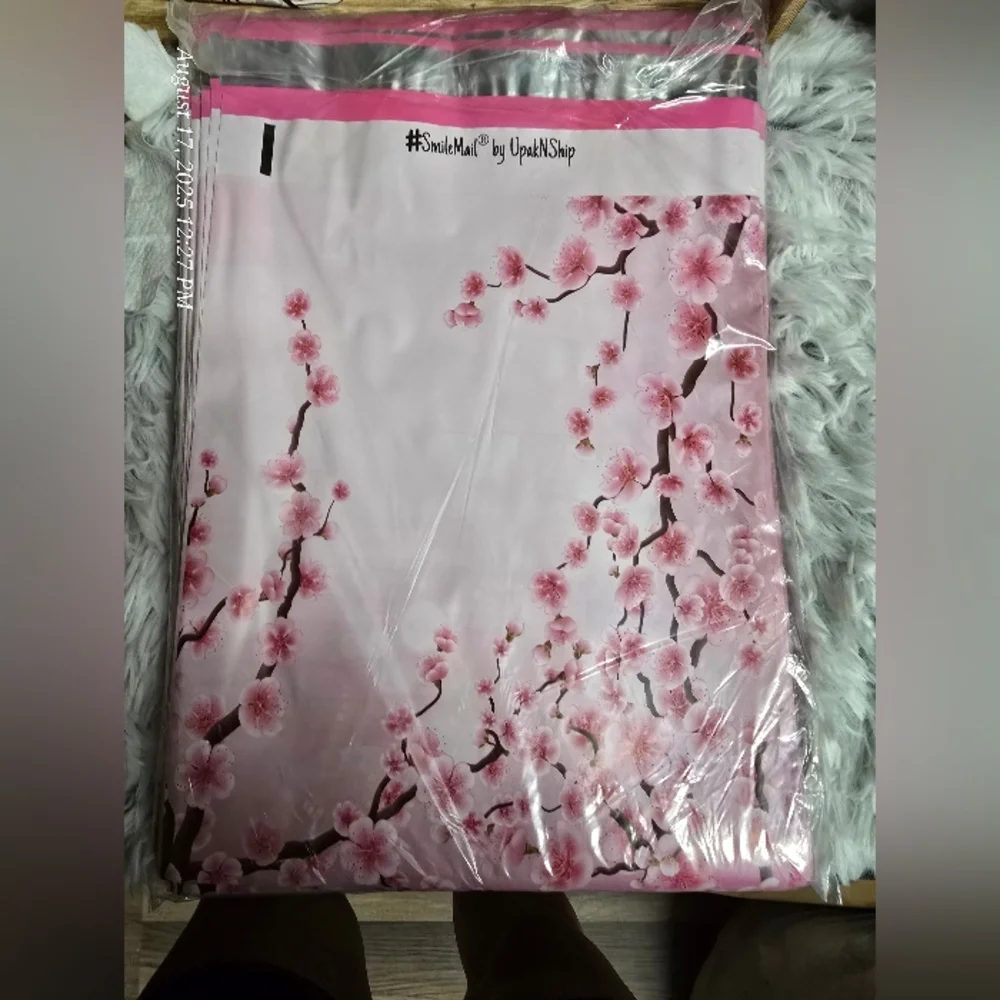 10 polymailers cerry blossom